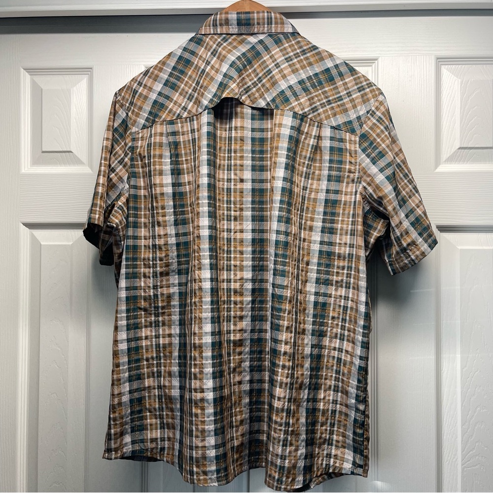 L.L. Bean Size XL Mens Short-sleeve Plaid Shirt Button-down - Picture 2 of 11